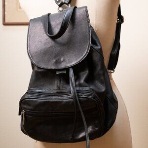 Vintage Leather Backpack, Made in Italy